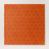 Orange Nested Hexagons Jigsaw Puzzle (Vertikal)