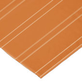 Orange, neutrale, doppelreife Baumwolle Tischdecke (Schrägansicht)