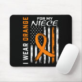 Orange Niece Multiple Sklerose Frau Flag Geschenke Mousepad (Mit Mouse)
