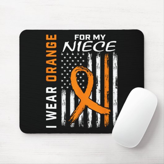 Orange Niece Multiple Sklerose Frau Flag Geschenke Mousepad (Mit Mouse)