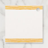 Orange Niedlich kommt hier die Son Baby Dusche Geschenkanhänger (Rückseite)