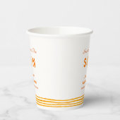 Orange Niedlich kommt hier die Son Baby Dusche Pappbecher (Links)