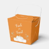 Orange Niedlich Pumpkin Trick oder Treat Halloween Geschenkschachtel (Vorderseite)