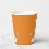 Orange Niedlich Pumpkin Trick oder Treat Halloween Pappbecher (Links)