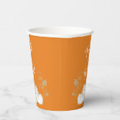 Orange Niedlich Pumpkin Trick oder Treat Halloween Pappbecher (Rechts)