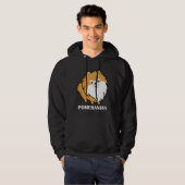 Orange Niedlich Spitz Hoodie (Vorne ganz)