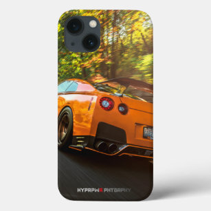 Orange Nissan GT-R, das durch Seattle-Straßen Case-Mate iPhone Hülle