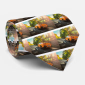 Orange Nissan GT-R, das durch Seattle-Straßen Krawatte (Gerollt)