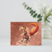 Orange Nix Postcard Postkarte (Stehend Vorderseite)