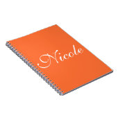 Orange Notebook Notizblock (Rechte Seite)