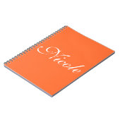 Orange Notebook Notizblock (Linke Seite)