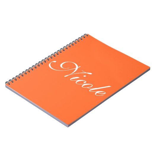 Orange Notebook Notizblock (Linke Seite)