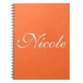 Orange Notebook Notizblock (Vorderseite)