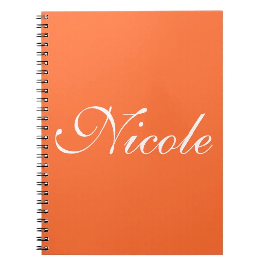 Orange Notebook Notizblock (Vorderseite)