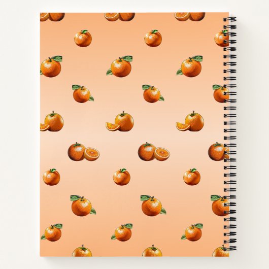 Orange Notizblock (Rückseite)