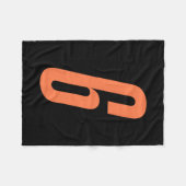 Orange Nummer 6 7 Lustiges Meme Halloween Matching Fleecedecke (Vorderseite (Horizontal))