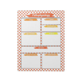 Orange Nursing - Pathophysiologie - Vorlage Notizblock