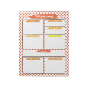 Orange Nursing - Pathophysiologie - Vorlage Notizblock