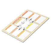 Orange Nursing Student Concept Template Notizblock (angewinkelt)