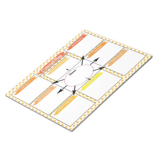 Orange Nursing Student Concept Template Notizblock (angewinkelt)