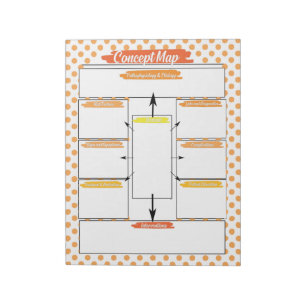 Orange Nursing Student Concept Template Notizblock