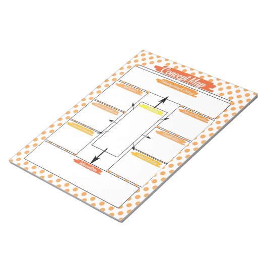 Orange Nursing Student Concept Template Notizblock (angewinkelt)