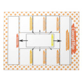 Orange Nursing Student Concept Template Notizblock (Vorderseite)