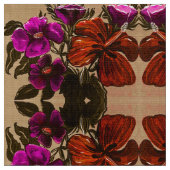 Orange Nutmeg Lilly Fabric Stoff (Nahaufnahme)