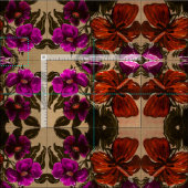 Orange Nutmeg Lilly Fabric Stoff (Kachel)