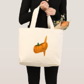 Orange Ocean Sunfish Jumbo Stoffbeutel (Vorderseite (Produkt))