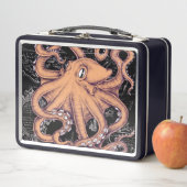 Orange Octopus Tentacels Tinte Metall Brotdose (Beispiel)