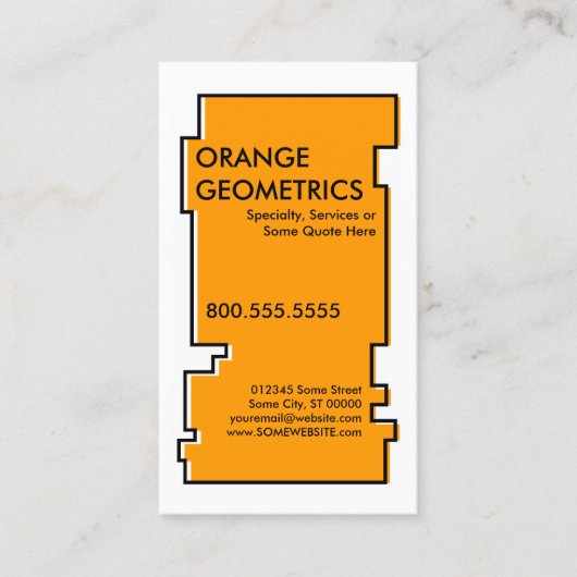 orange OddRex Visitenkarte (Vorderseite)