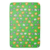 Orange oder Old Gold Shirts Badematte (Vorderseite Vertikal)