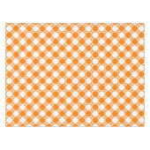 Orange & Off-White Grafik Muster Tischdecke (Vorderseite (Horizontal))