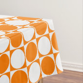Orange & Off-White Grafik Muster Tischdecke (Beispiel)