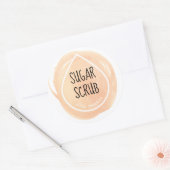 Orange Oil Drop Essential Oil Craft Label Runder Aufkleber (Umschlag)