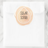 Orange Oil Drop Essential Oil Craft Label Runder Aufkleber (Tasche)