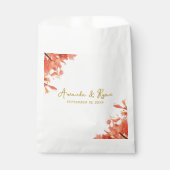 Orange Oleander Blume Floral Wedding Geschenktütchen (Vorderseite)