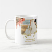 Orange Oleander Blume Foto Vielen Dank für Ihre Ho Kaffeetasse (Links)