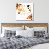 Orange Oleander Blume Foto Vielen Dank für Ihre Ho Leinwanddruck (Insitu (Schlafzimmer))