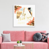 Orange Oleander Blume Foto Vielen Dank für Ihre Ho Leinwanddruck (Insitu (Wohnzimmer))