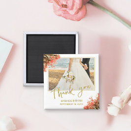 Orange Oleander Blume Foto Vielen Dank für Ihre Ho Magnet