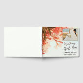 Orange Oleander Blume Foto Wedding Gästebuch (Voll)