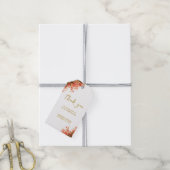 Orange Oleander Blume on Beach Wedding Danke Geschenkanhänger (Mit Garn)