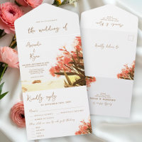 Orange Oleander Blume Tropical Beach Wedding