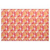 Orange Oleander-Blumenmuster Stoff (Fat Quarter (45,7 x 55,9 cm))