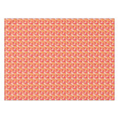 Orange Oleander-Blumenmuster Tischdecke (Vorderseite (Horizontal))