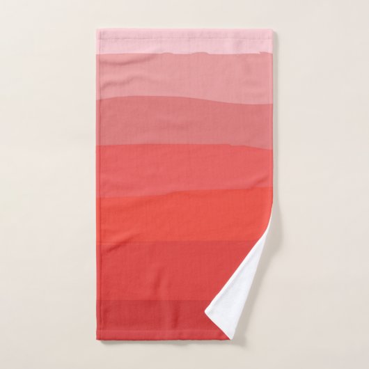 Orange Ombre Badetuch Set (Handtuch)