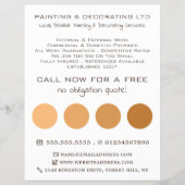 Orange Ombre Circles, Painter & Decorator Flyer (Vorne)