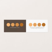 Orange Ombre Circles, Painter & Decorator Foto Visitenkarten (Außenseite Aufgefaltet)